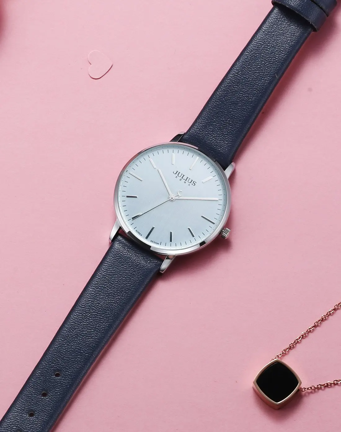 Simple Thin Women's Watch Japan Quartz Hours Woman Clock Fine Fashion Dress Bracelet Leather Girl's Birthday Gift Julius No Box