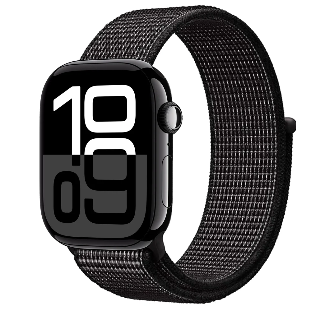 Offizielle Nylonschlaufe für Apple Watch 11 Band 42 mm 46 mm 44 mm 40 mm 41 mm 45 mm 49 mm Armband iWatch Serie 10 9 8 7 6 5 SE3 Ultra 3 2