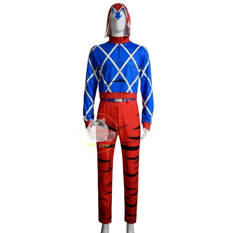 

AIAI 2025Anime Guido Mista JOJO Bizarre Adventure Golden Wind Cosplay Uniform Halloween Party Costume for Men Wo