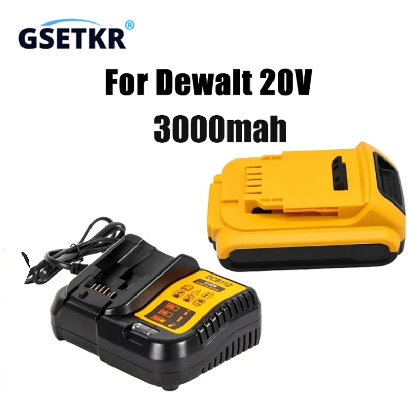 

2024 20V Batteries 3.0Ah DCB203 Li-ion Battery For Dewalt Max Tools DCB205 DCB206 DCB200 DCB182 DCB180 DCB230 DCD DCF DCG Series