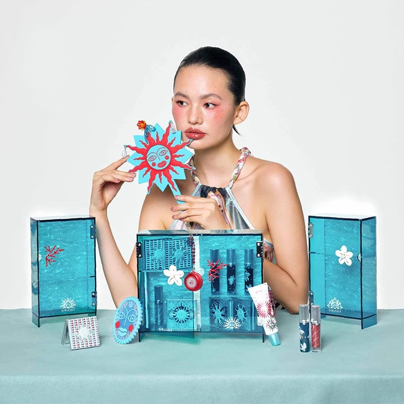 ガールカルト メイクアップセット オールイン ブラッシャー クリーム アイシャドウ プランプ シマー リップグロス メイクアップキット 女性用 ギフト ガールフレンド向け 23点セット