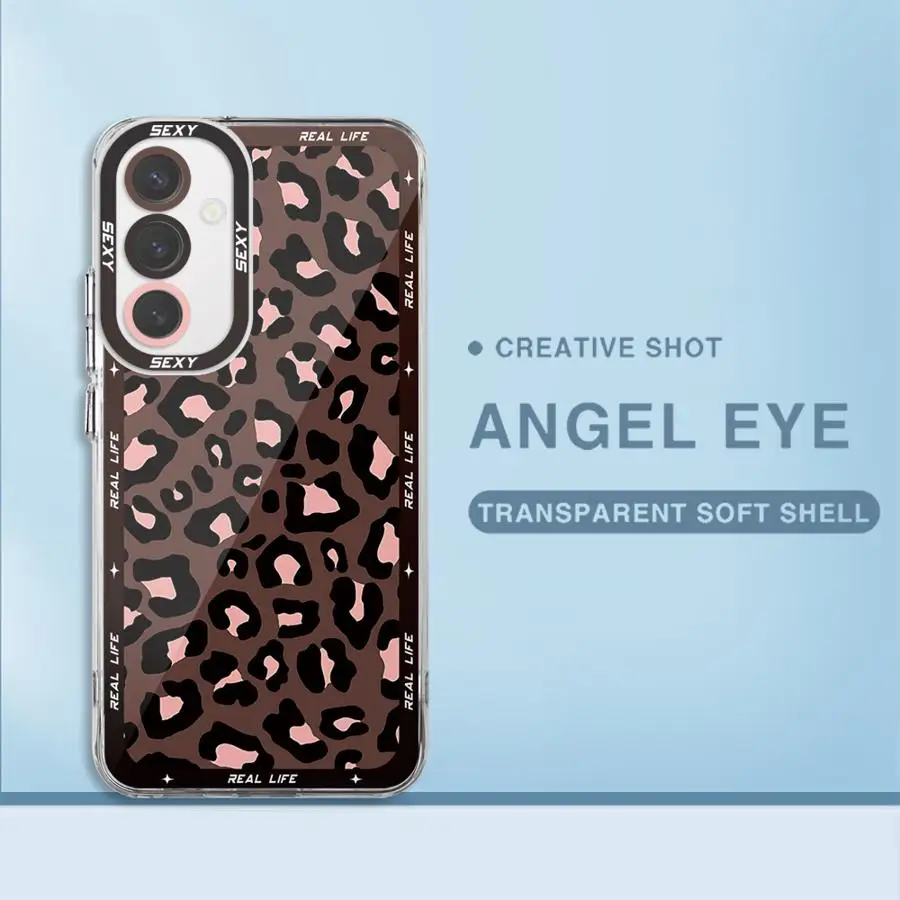 เคสโทรศัพท์พิมพ์ลายเสือดาวสำหรับ Galaxy A31 A50 A50s A51 4G A71 4G A21s A12 A52s 5G A32 A22 A52 A72 4G 5g