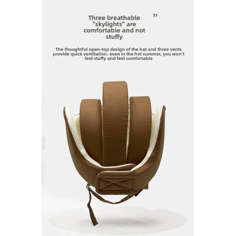 قبعة أمان قطنية لكبار السن للحماية من السقوط ومقاومة للصدمات وخفيفة الوزن وتصميم غير قابل للانزلاق للاستخدام الداخلي والخارجي ومريحة للاستخدام اليومي