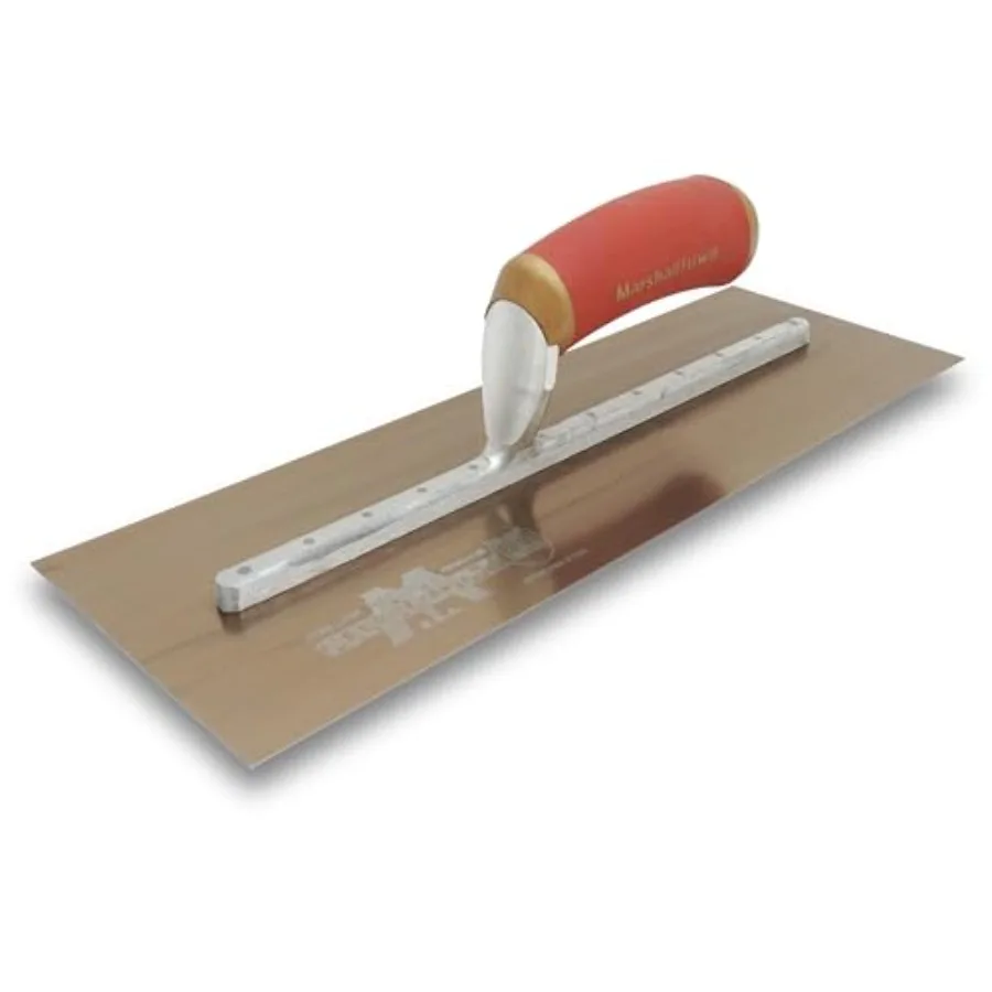

DuraFlex Finishing Trowel 14 x 5 Inch 11 5/8 Inch Mounting DuraSoft Handle Made in the USA Plaster and Drywall Finishing Tools
