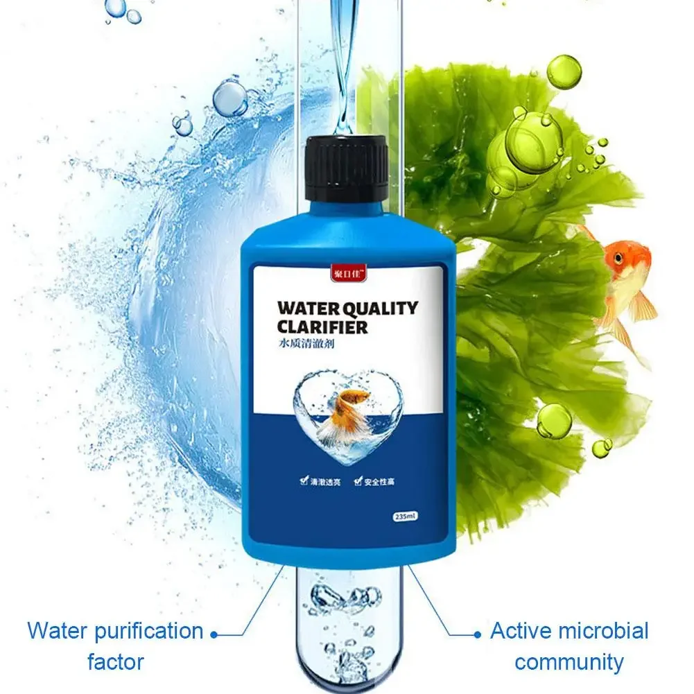 235ml Water Quality Stabilizer Water Purification Algae Removal Impurity Remove Accessories Care Liquid Residue Particulate