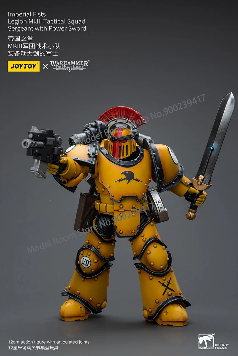 JOYTOY Warhammer 30K 1/18 Imperial Fists Legion MkllI Tactical Squads Action Figure Game Soldier Figurine Model Collectible Toy