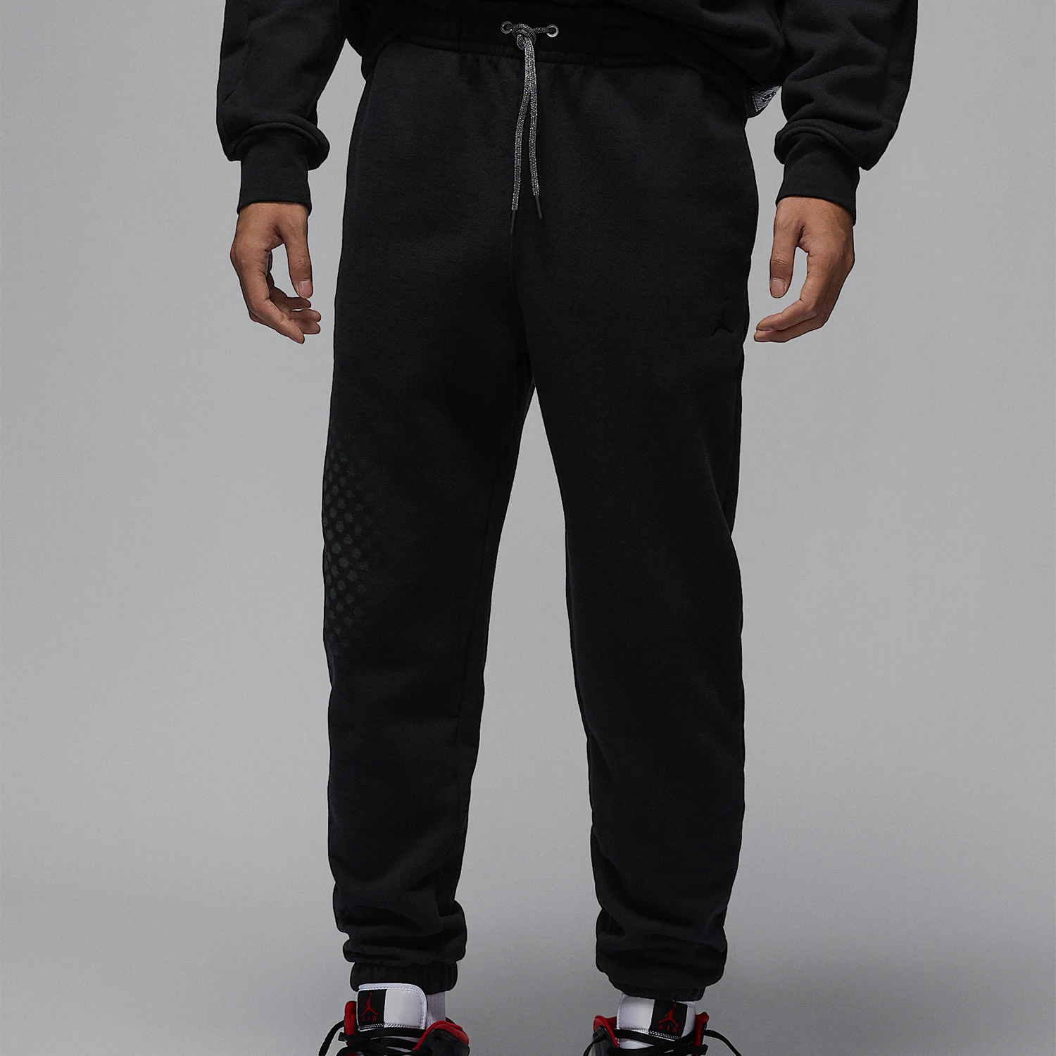 Nike genuine JORDAN men's knitted ankle tied basketball sports pants HQ8828-010