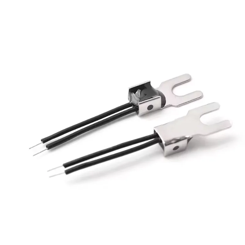 U-shaped temperature sensor NTC thermistor 10K B value 3950 wire length 25mm accuracy 1%