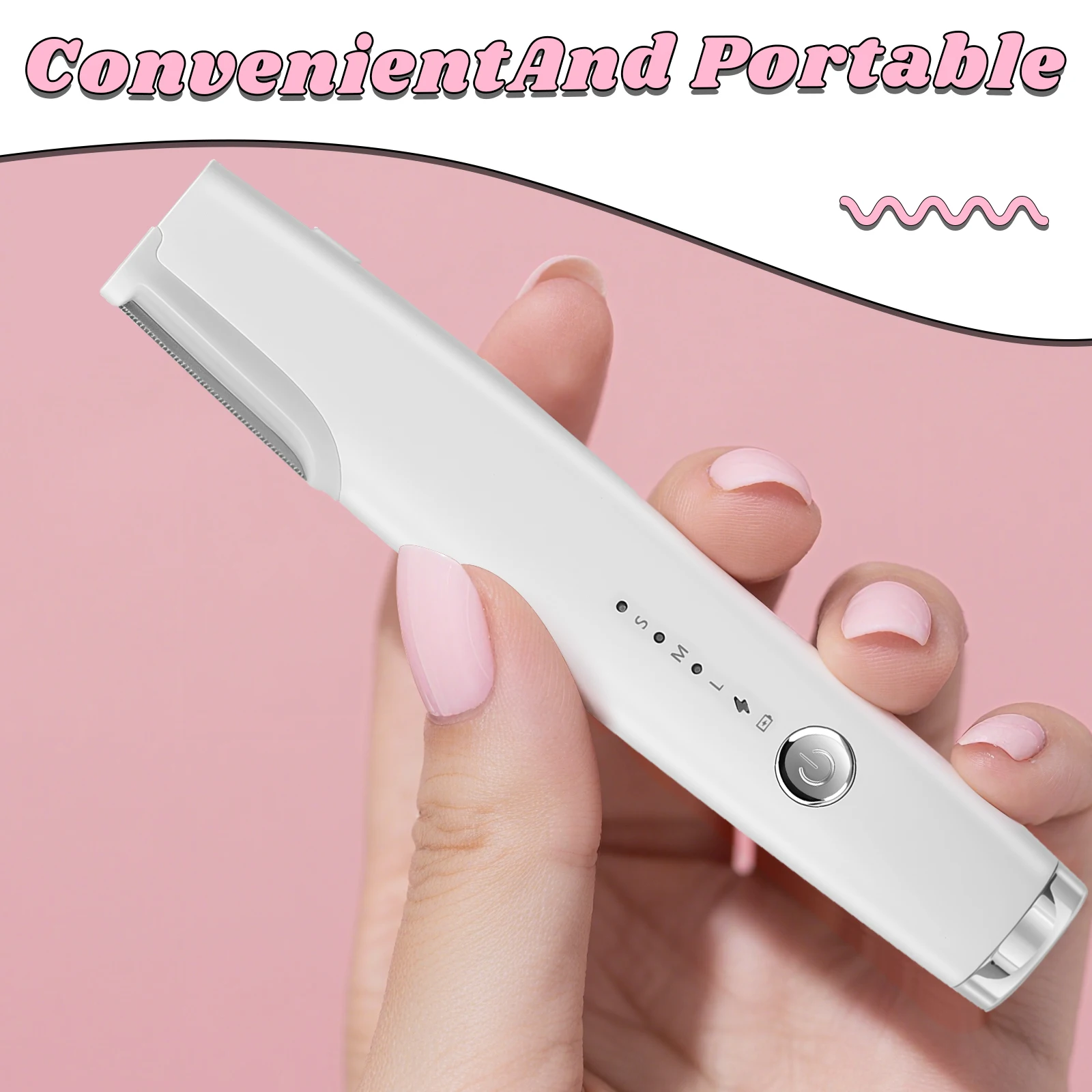 ماكينة تشذيب الحواجب الكهربائية للنساء، ماكينة تشكيل الحواجب الدقيقة غير المؤلمة للرقبة والشفاه العلوية والساق #2