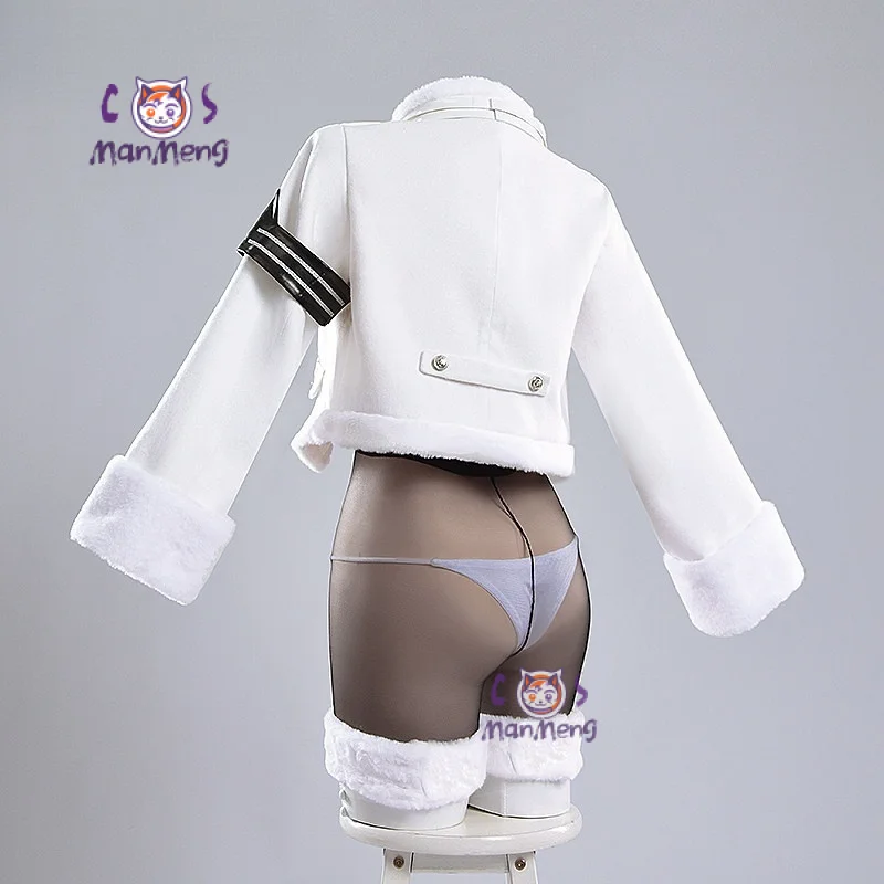 Disfraz de Cosplay Blanc, juego de Anime N I K E blanc, traje Lucky Express para niña, abrigo cálido de invierno, uniforme, conjunto Sexy de Navidad y Halloween