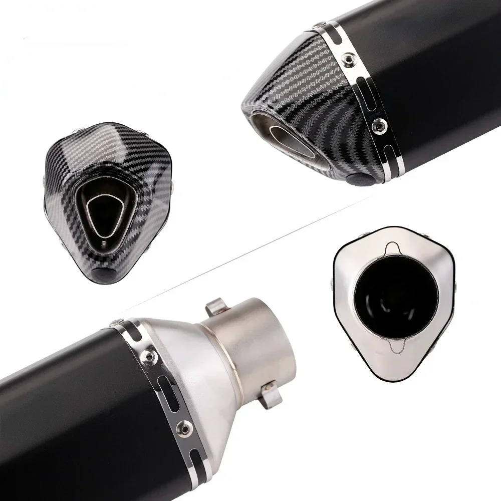 Tubo de escape da motocicleta 51 مللي متر com silenciador تعديل موتوكروس silenciador الفقرة Z400 250 R15 R3 sujeira دراجة الطرق غير الممهدة سكوتر