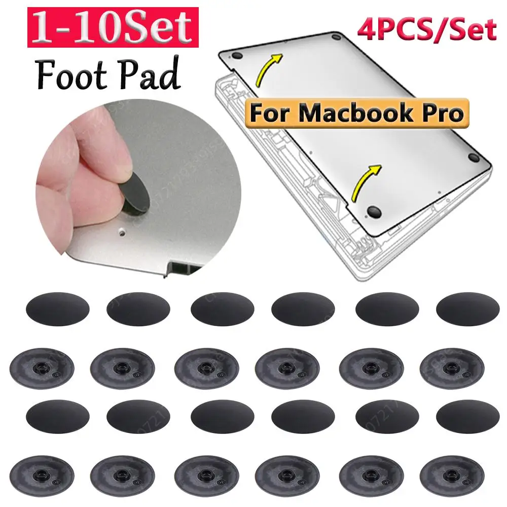 1-10 Set Notebook Feet Pad OEM Bottom Case Rubber Feet Foot Replacement For Apple Macbook Pro Retina A1398 A1425 A1502 4PCS/Set