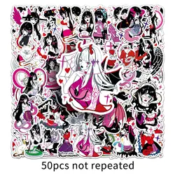 10/30/50PCS Dark Gothic Little Devil Girl Cartoon Sticker DIY Phone Laptop Luggage Skateboard Graffiti Decals Fun for Kid Toy