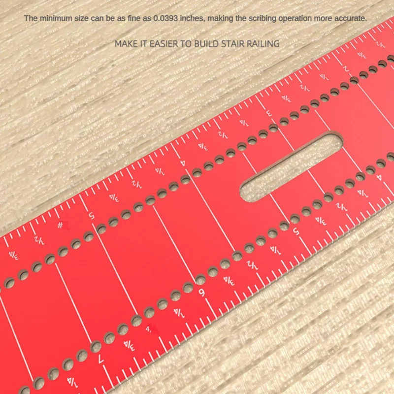 Precision L-Type Aluminium Alloy Square Scribe Marking Line Drawing Ruler Scribing Measuring Gauge Tool