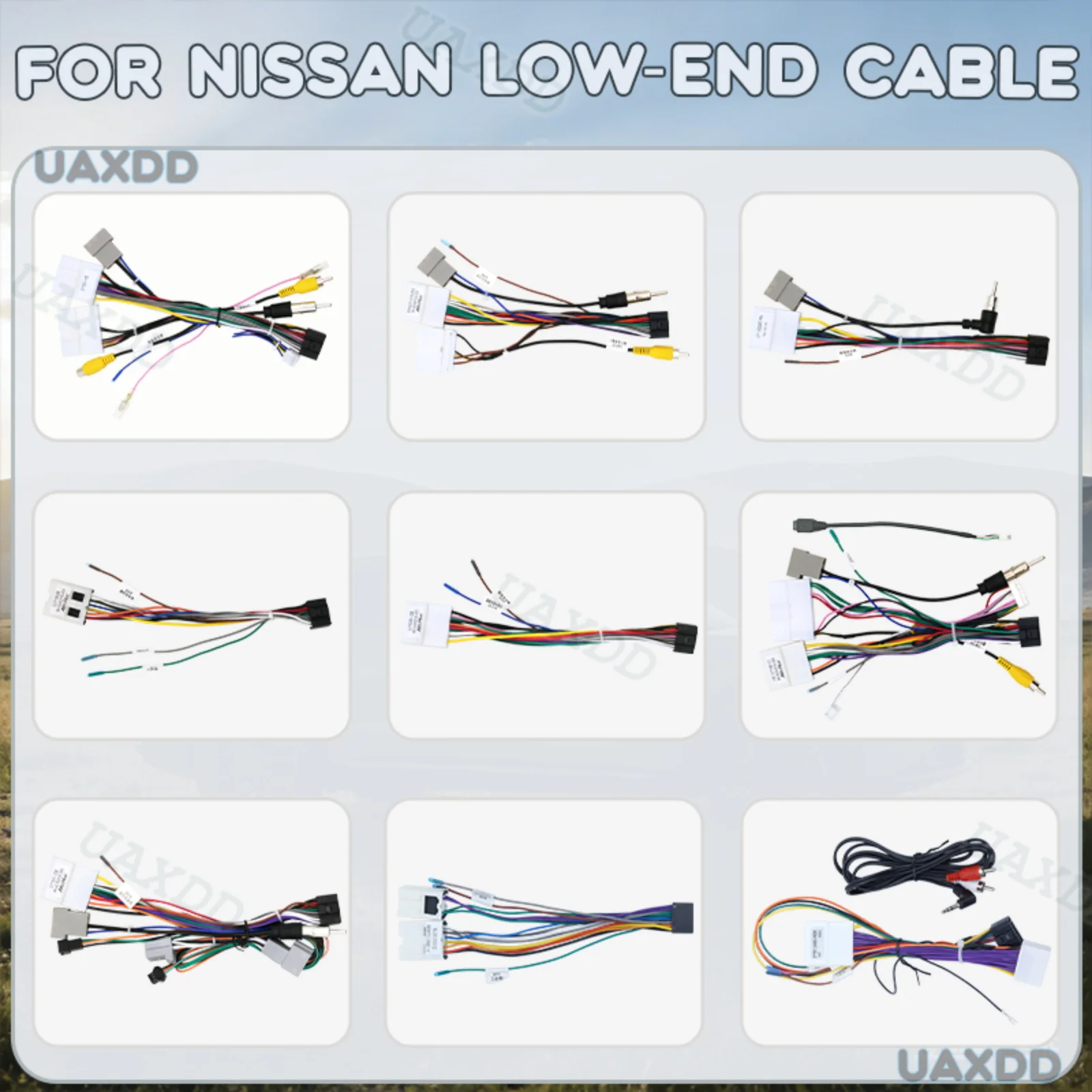 2 Din Car FOR Nissan low-end 2004-2013 Paladin Ruiqi 6 Teana Patrol Trail Ruiqi Paladin Lannia Old X 2019 Low End Line Cable CD