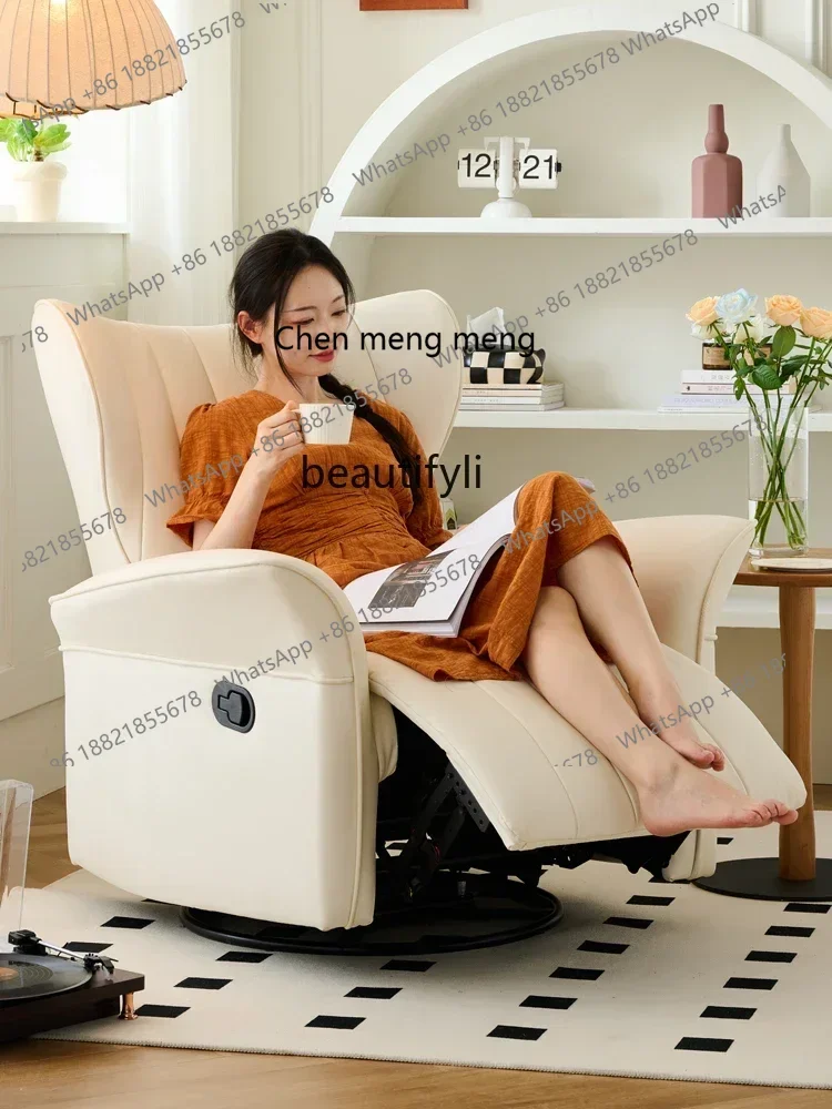 ss cn8350 ss 8350 Electric Sofa Multifunctional Living Room Home Single Sofa Swivel Rocking Chair Cat Scratch Leather Leisure Re