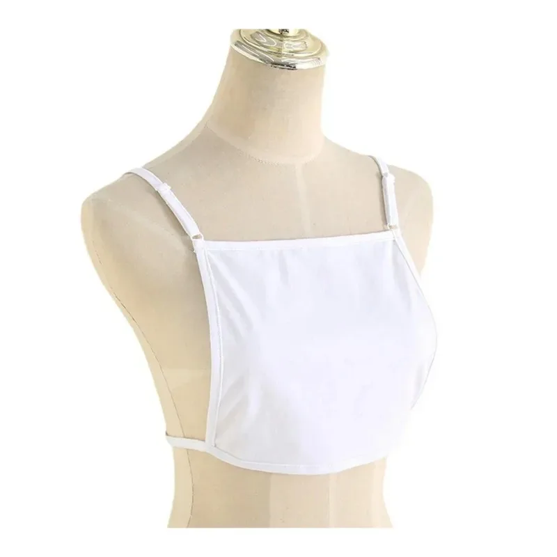 Camisola Invisible con espalda descubierta para mujer, sujetador envuelto en el pecho, chaleco con Panel de modestia, ropa interior camisola para mujer