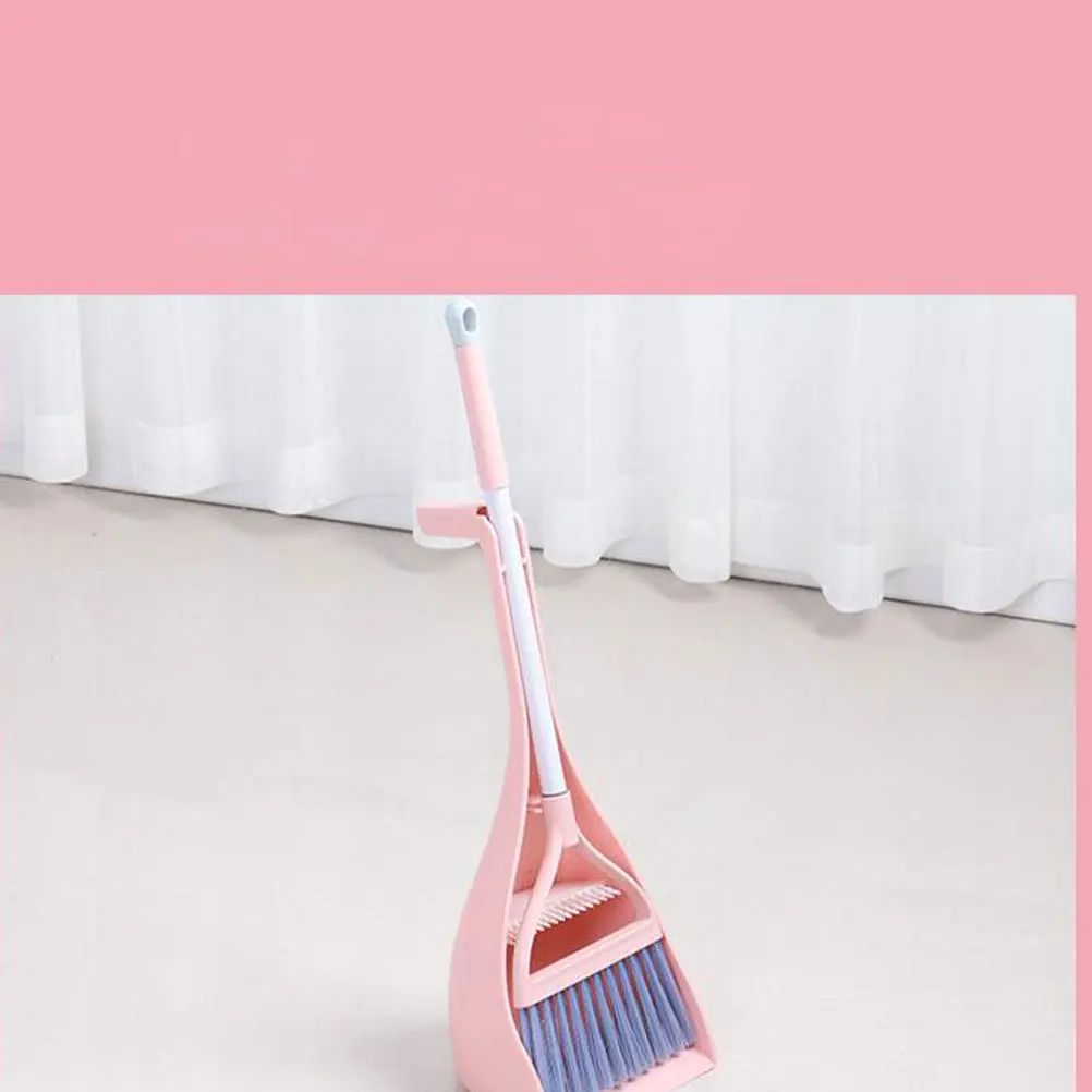1Set Mini Broom Dustpan Kids Housekeeping Tools Durable Safe Cleaning Set Child Besom Kit Children Cleaning Toy Set