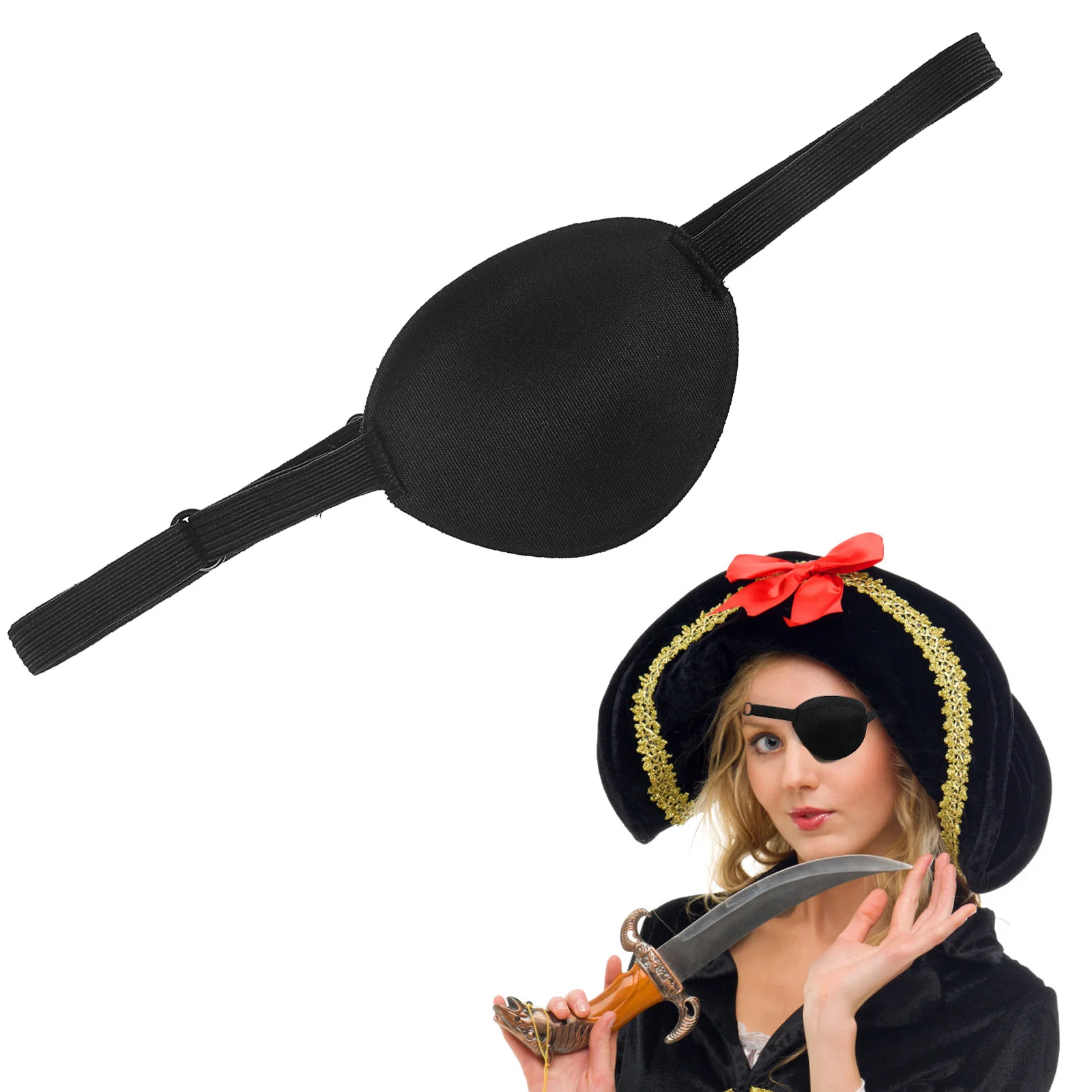 

EVA Pirate Eye Patch for Kids Lazy Eye Treatment Black White Mask 7 50X6 10X0 50cm Halloween Masquerade Party Accessory