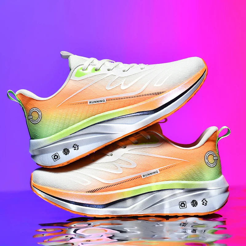 

Мужские четырехсезонные удобные уличные повседневные кроссовки для скоростного бега, дышащие износостойкие кроссовки, гоночная спортивная обувь на мягкой подошве