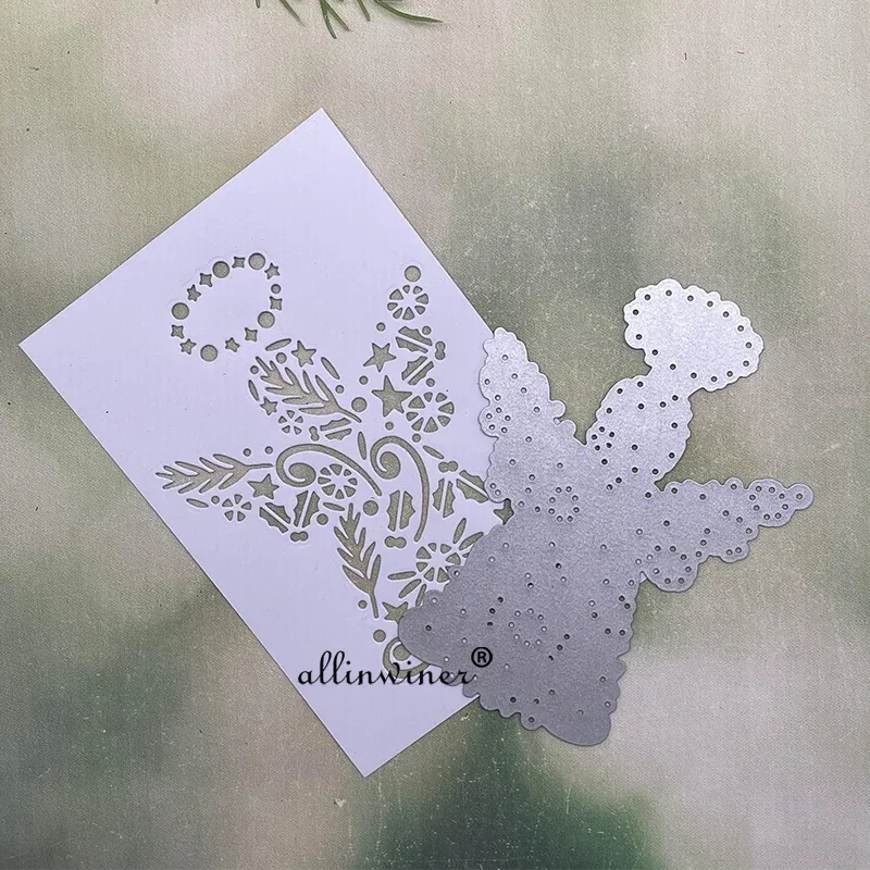 

Festive angel decoration Metal Cutting Dies Stencils Die Cut for DIY Scrapbooking Album Paper Card Embossing