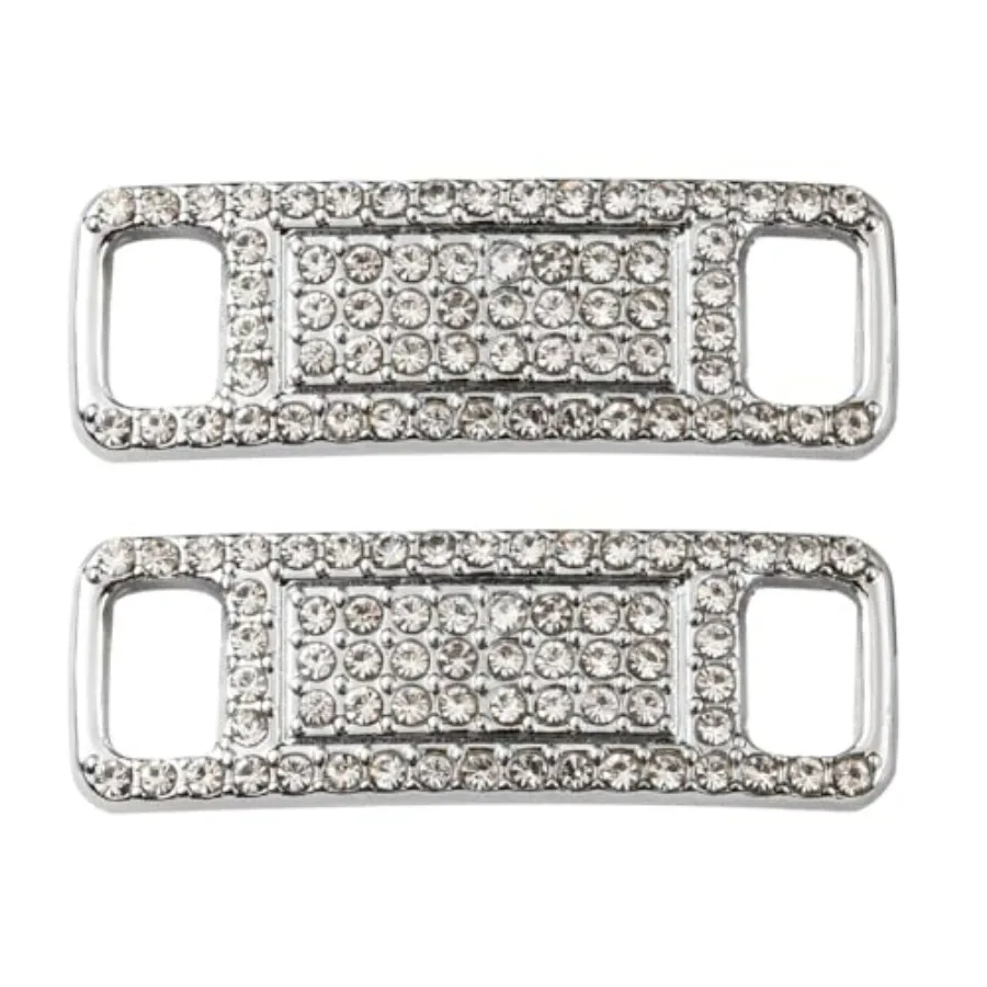 

Rhinestone Shoelace Charms Buckles, Bling Shoelace Buckles Crystal Shoe Decorations Charms Sneakers Shoe Lace Tag Charms for Sn