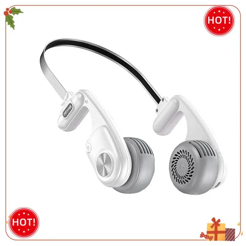 مروحة رقبة محمولة من ABLE، مروحة شخصية يمكن ارتداؤها بقدرة 1600 مللي أمبير في الساعة مع 5 سرعات قابلة للتعديل، مروحة للرقبة للسفر