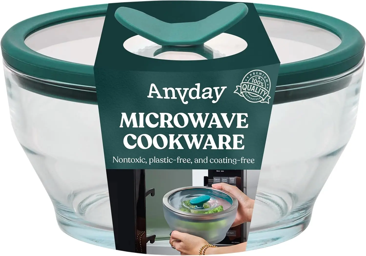 

Стеклянное хранилище для пищевых продуктов на 8 чашек с крышкой, безопасное для микроволновой печи и герметичное контейнер для приготовления еды и разогрева