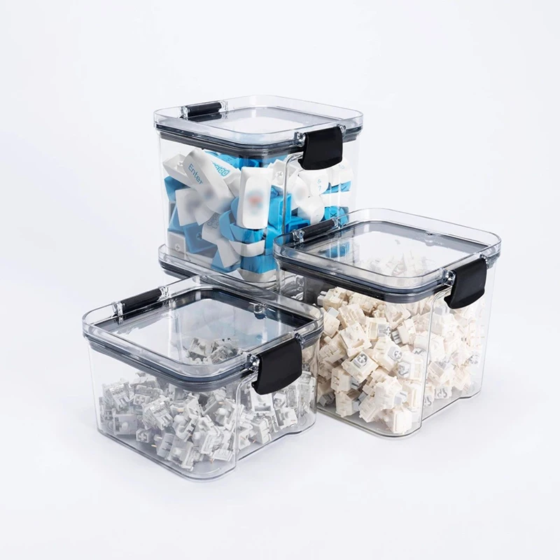 Mechanical Keyboard Shaft Seal Display Can Key Cap Storage Can Keycap Storage Box Transparent Dustproof Waterproof Storage Can
