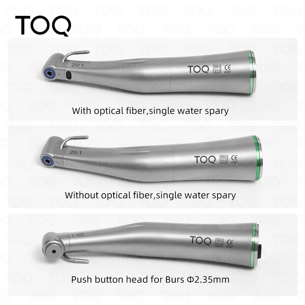 Dental Low Speed Handpiece 20:1 Fiber Optic One piece inseparable Dental Surgery Implant Handpiece With Led Teeth Polishing Tool