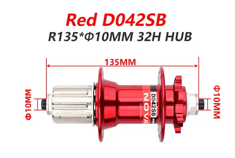 Novatec Mountain Bike Hub D041SB D042SB 28/32/36 Löcher Disc Karte Bremse MTB Fahrrad Hub Lager Vorne/Hinten 8/9/10/11/12 geschwindigkeit – Detail 8