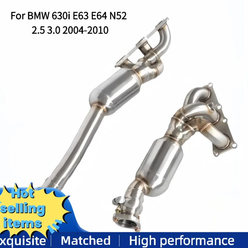 

OEM Ss304 Sports Downpipe Exhaust for BMW 630i E63 E64 N52 2.5 3.0 2004-2010 Exhaust Manifold Performance Exhaust Pipes Header