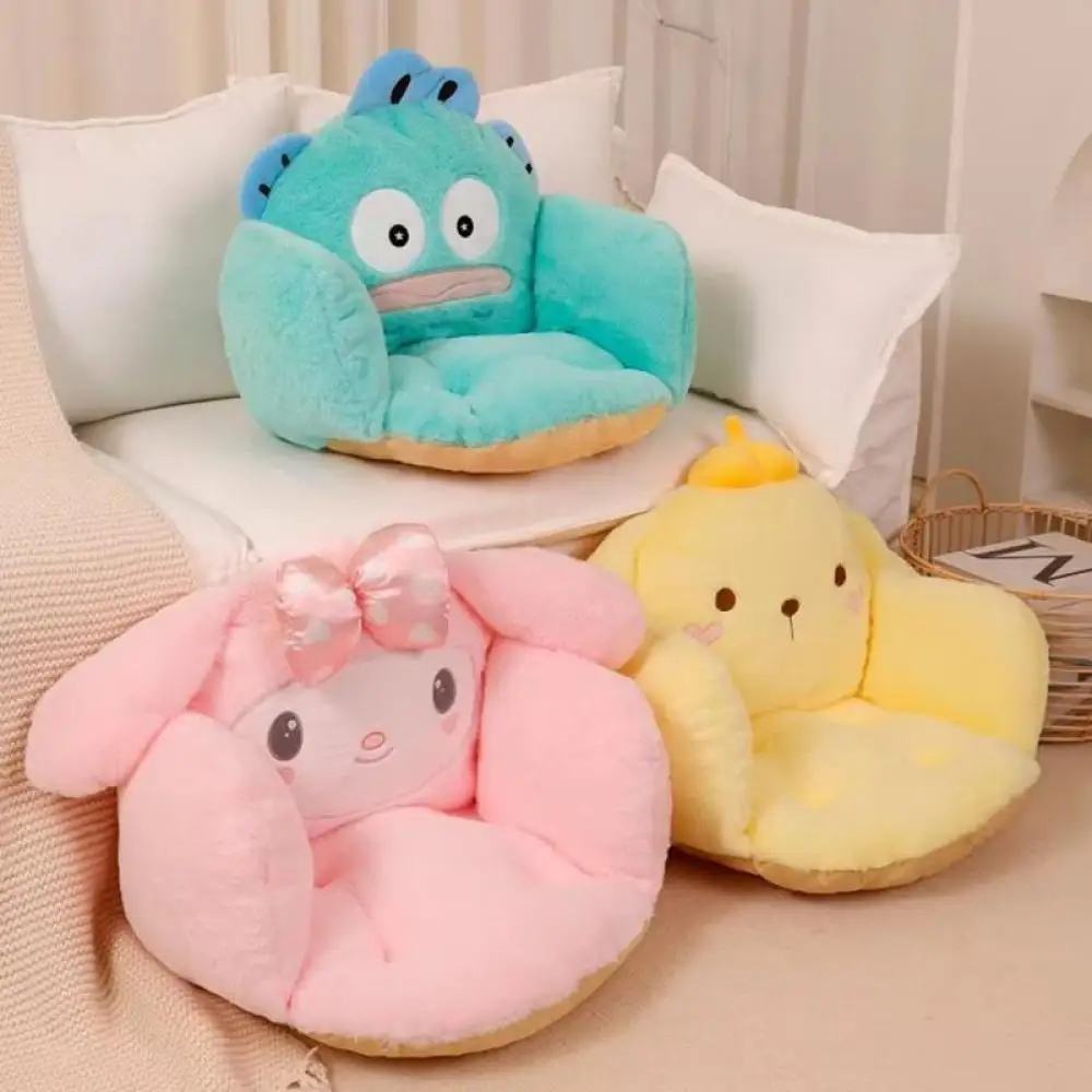 Kawaii Hangyodon Cinnamoroll Plush Sofa Cushion Sanrioed Kuromi Anime Seat Back Soft Dormitory Office Girl Heart Birthday Gift