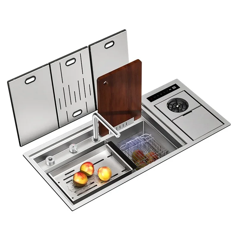 

Kitchen invisible sink Fruit and vegetable purification and disinfection Vegetable basin 304 stainless steel cup washer