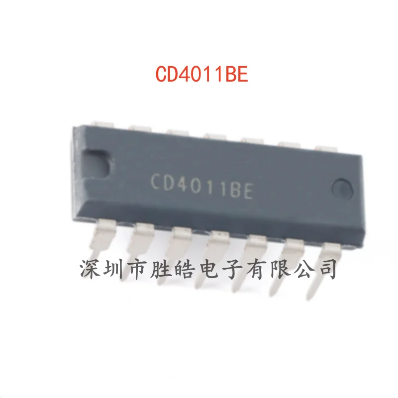 

(10PCS) NEW CD4011BE 4011BE Quad 2-Input Logic Chip with Non-Gate Straight In PDIP-14 Integrated Circuit
