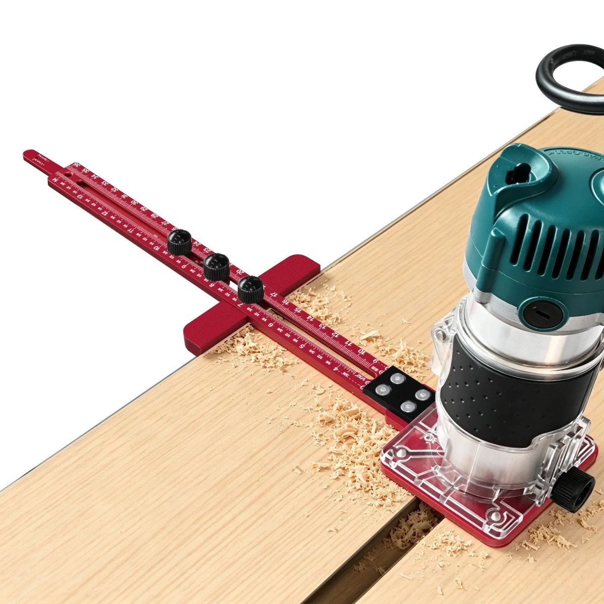 3-in-1-Holzbearbeitungs-Fräsvorrichtung, ausziehbare Führung für Rillen, verstellbarer Schneidhalter für Fräser, Holzbearbeitungswerkzeug – Detail 5