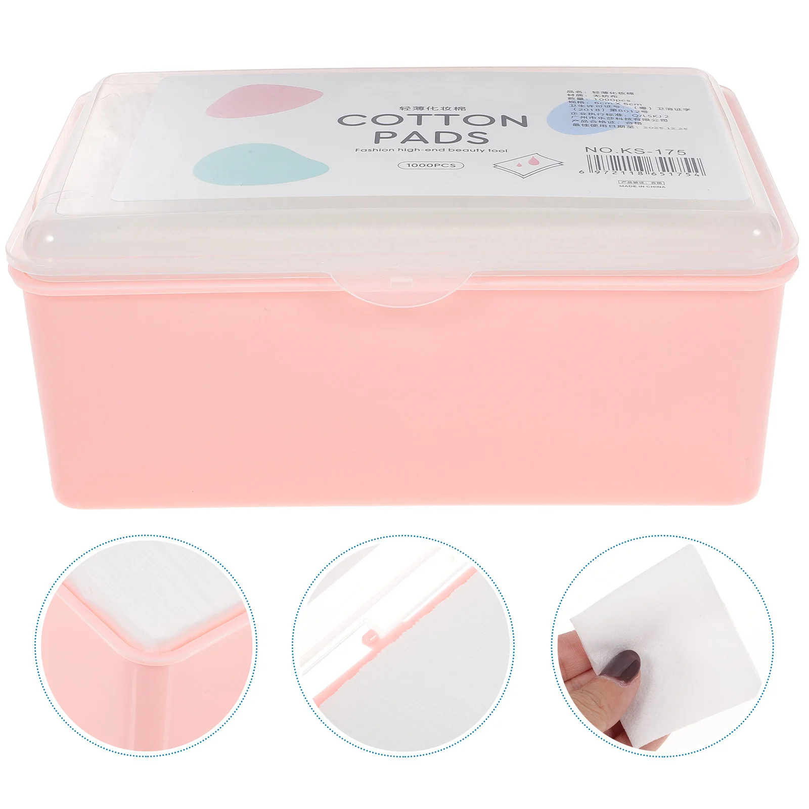 1000pcs Makeup Cotton Pads Non-Woven Disposable Face Wipe Pads For Facial Cleaning Removal Tools Beauty Supplies