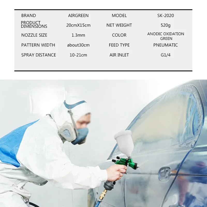 Professional air hvlp spray gun varnishes paint for cars