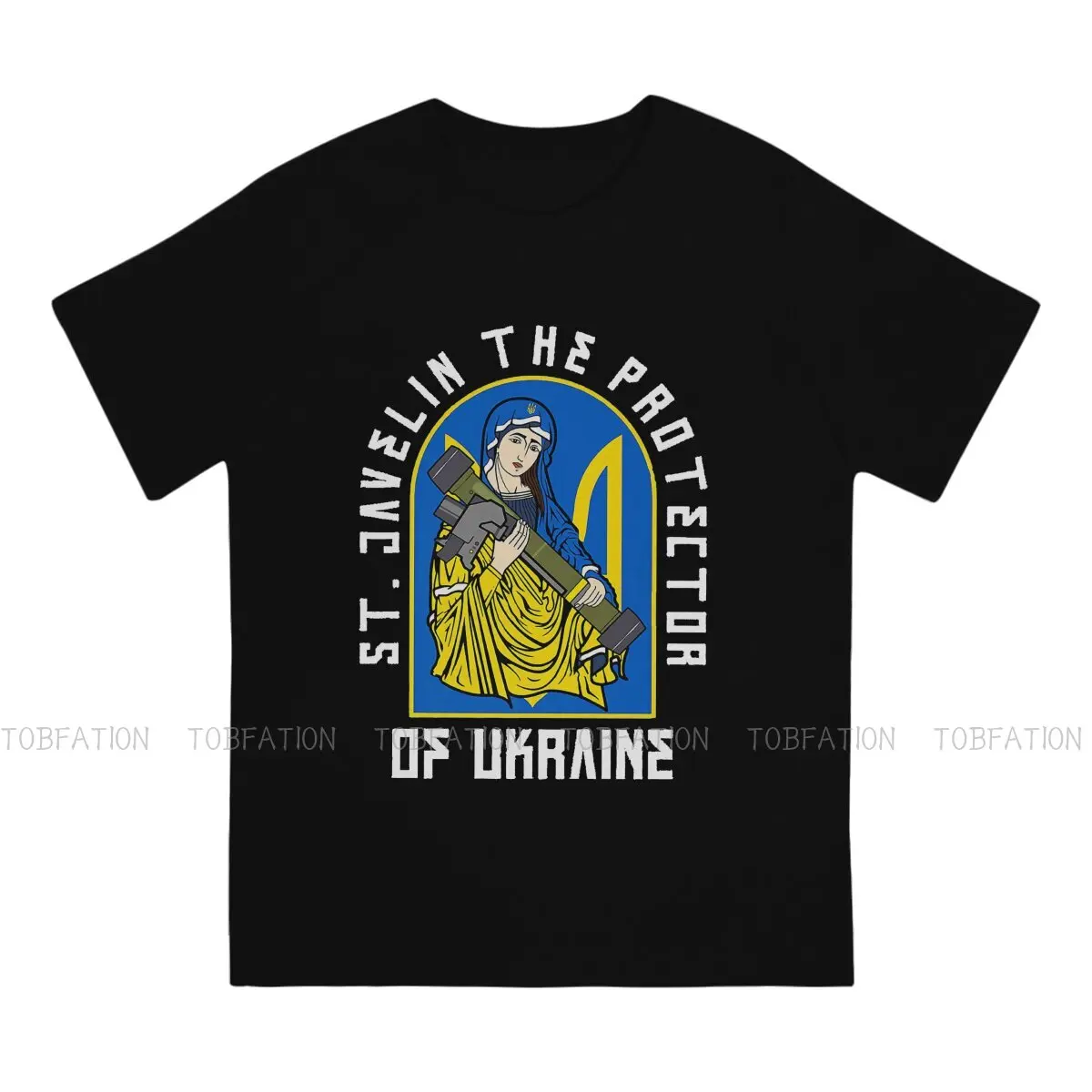 St Javelin Protector of Ukraine Essential T Shirt Classic Fashion Summer Loose Cotton Men\'s Clothing Harajuku O-Neck TShirt