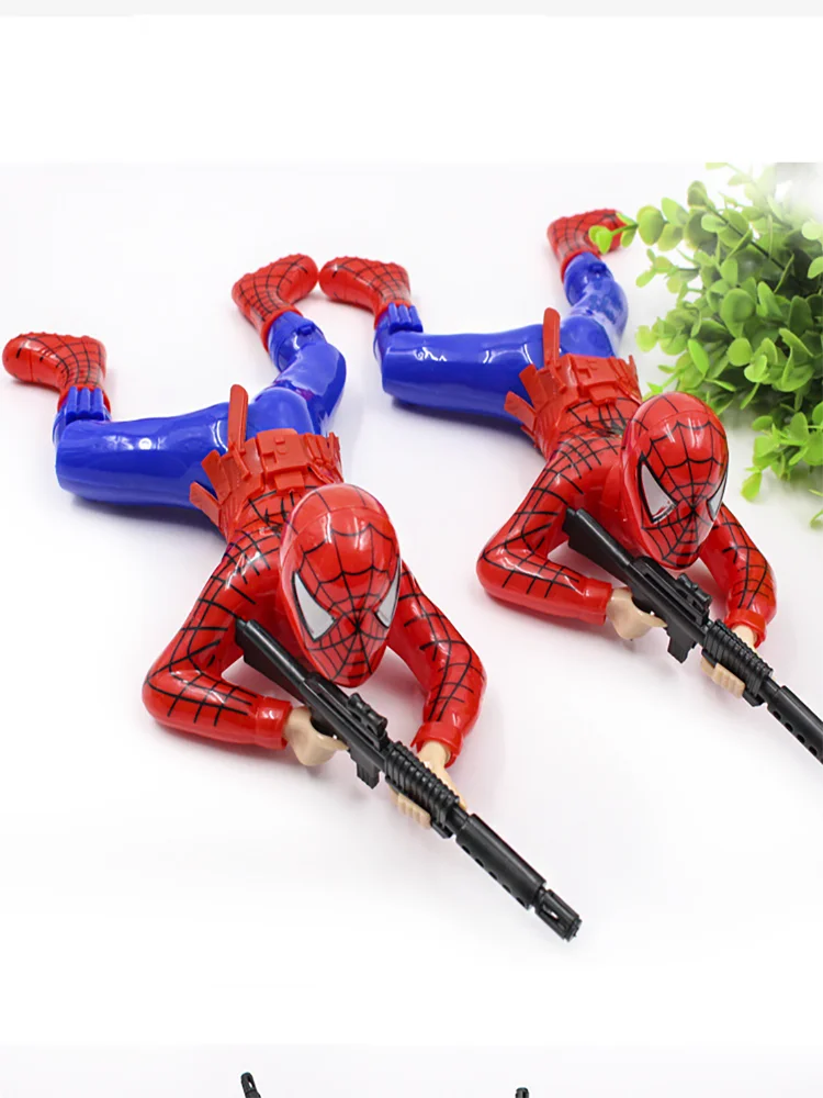 Jouet rampant périphérique Marvel Spider Man Captain America Hulk avec pistolet modèle rampant avec lumières jouet rampant pour enfants