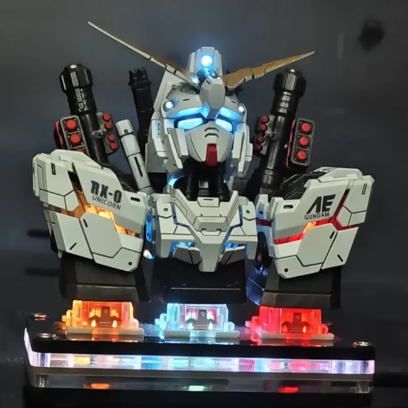 2024 New RX-0 Unicorn Triple Key Cap Assault Freedom Gundam Key Mechanical Keyboard Deformable Transparent Mech First Machine