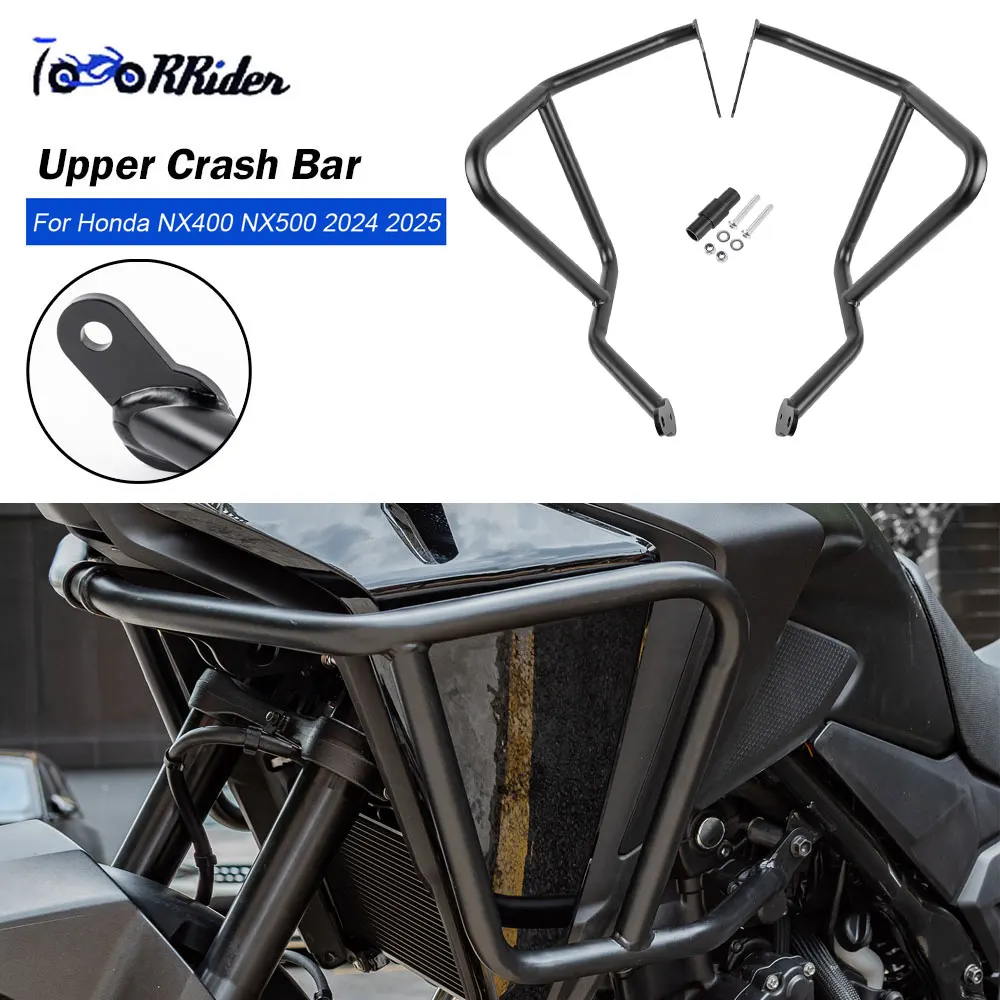 

NX400 NX500 Upper Crash Bar for Honda NX400 NX500 Engine Guard 2024 2025 Anti-collision Guard Bar Motorcycle Bumper Protection