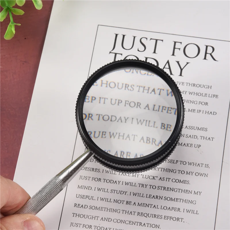

A63X-35X Handheld Magnifier Metal High Clarity Reading Magnifying Glass Portable Loupe Jewelry Magnifier,For Seniors