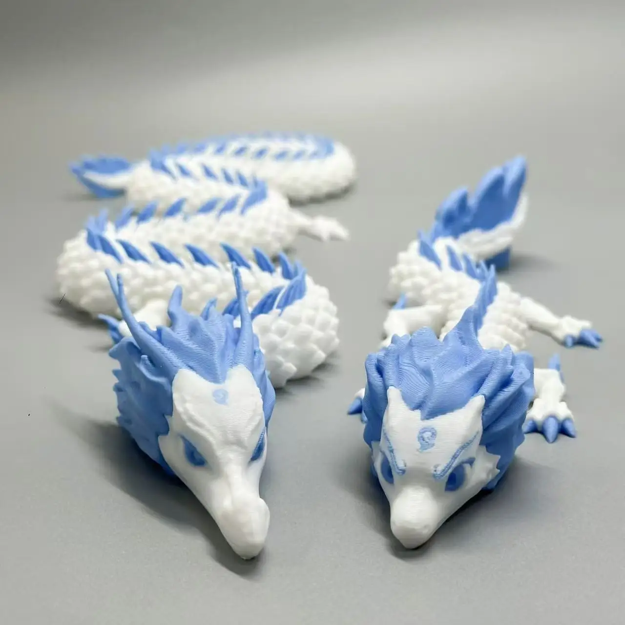 

64cm Large 3D Printed Anime Dragon Model Kids Adult Creative Joint Movable Desktop Figurer Game Comic Prince Cosplay Accessories