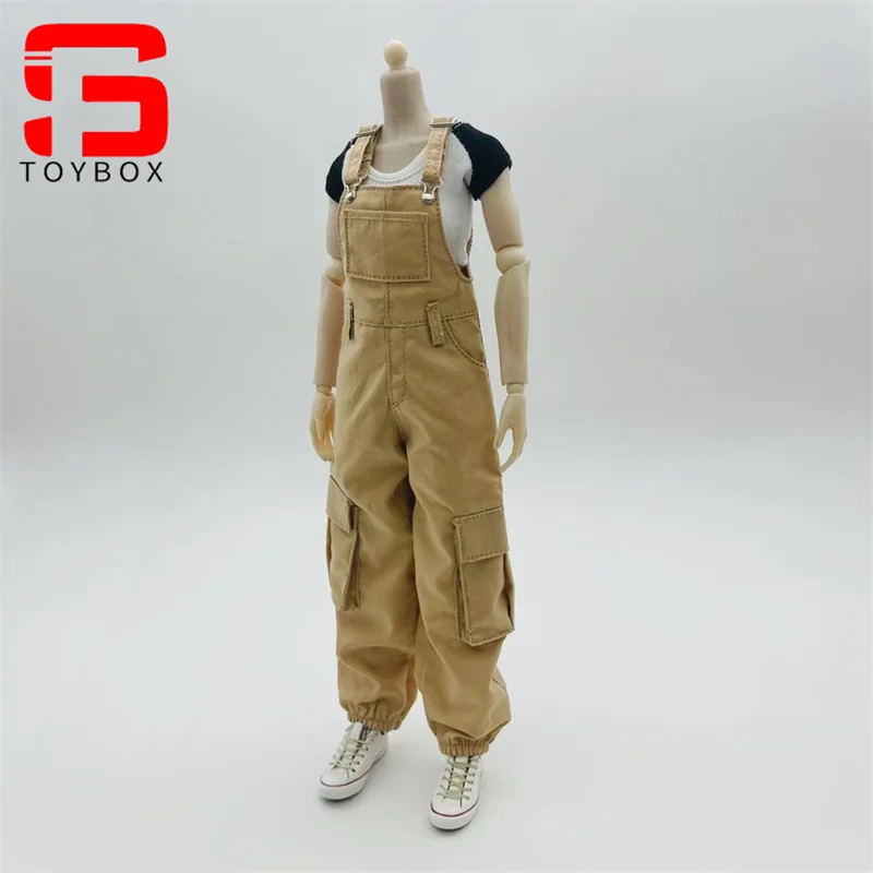 1/6 스케일 트렌디 캐주얼 스트랩 바지 의류 모델 12 인치 여성 군인 액션 피규어 바디 인형에 적합