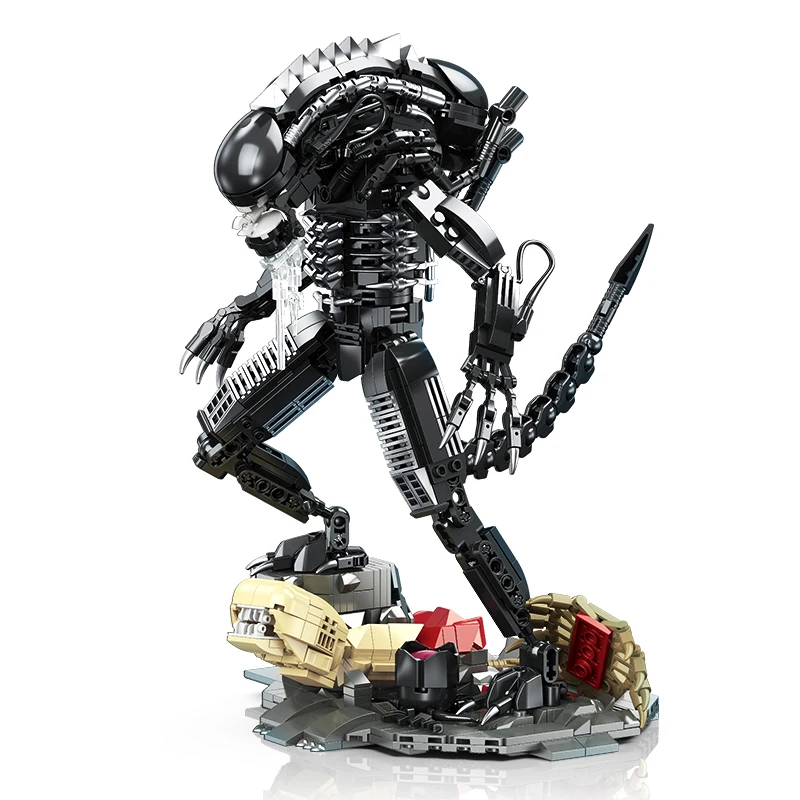 

Строительные блоки в наличии MOC Idea Alien, модель кубиков, сборные игрушки для детей, подарочный набор на день рождения