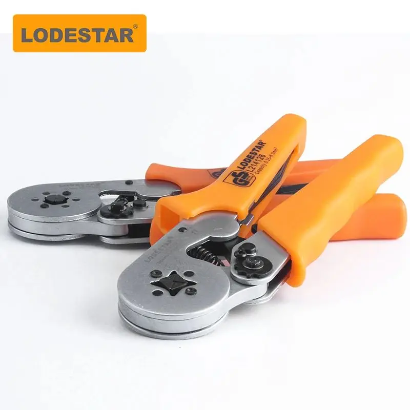 LODESTAR L214126 Tube Terminal Crimping Pliers Self-adjust Quadrilateral Compression Design Professional Hand Tool