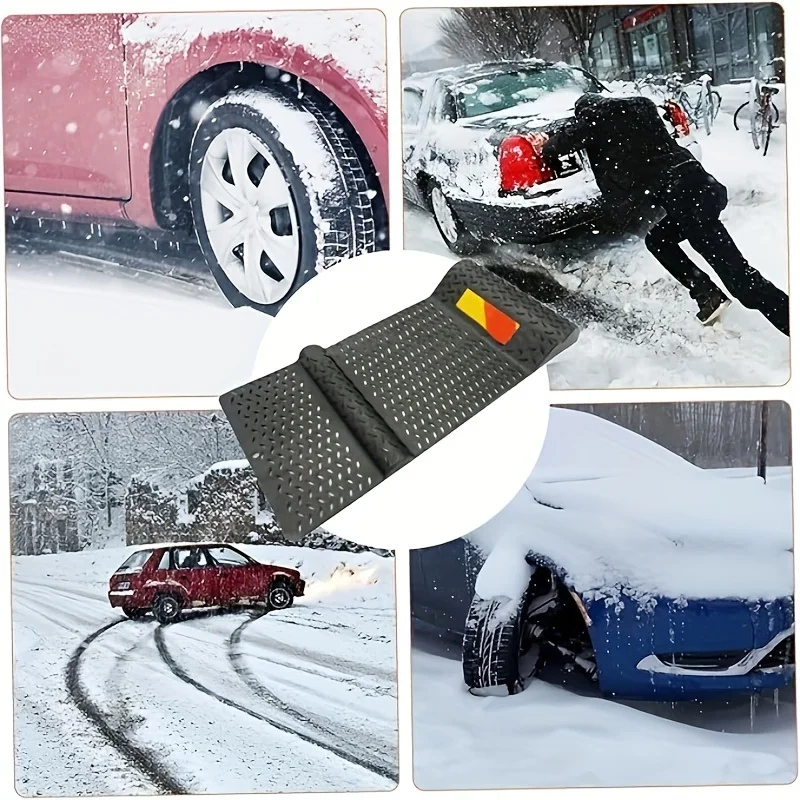 

Non-Slip Garage Car Parking Mat Auto Wheel Chock Positioning Stopper Pads Garage Parking Aid Auto Tire Plug Parking Accessories