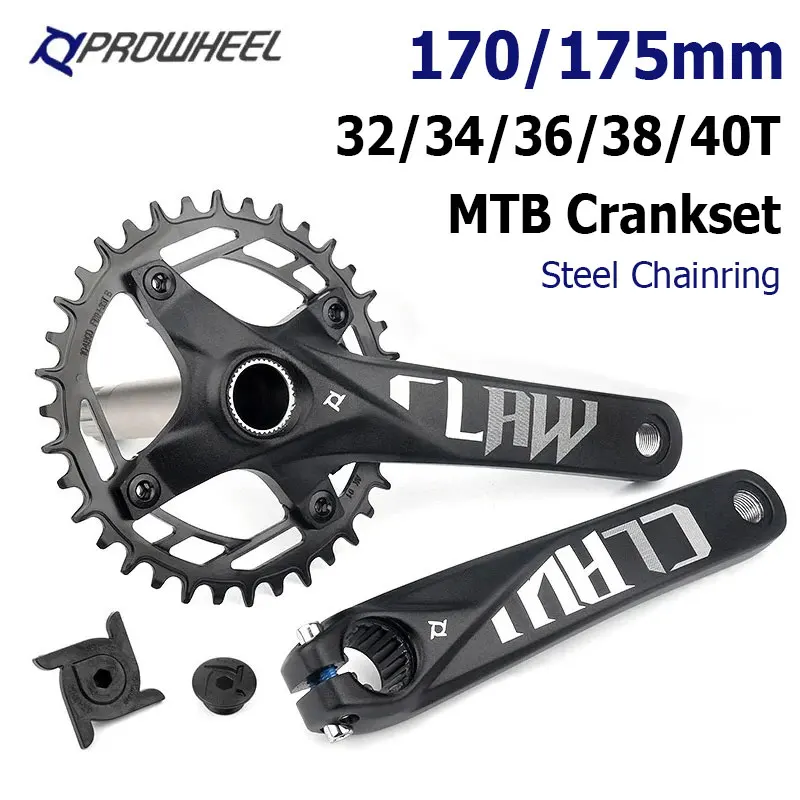 prowheel-mtb-guarnitura-175-170mm-104bcd-corona-in-acciaio-mountain-bike-pignone-32-34-36-38-40t-manovella-stretta-larga-per-bicicletta