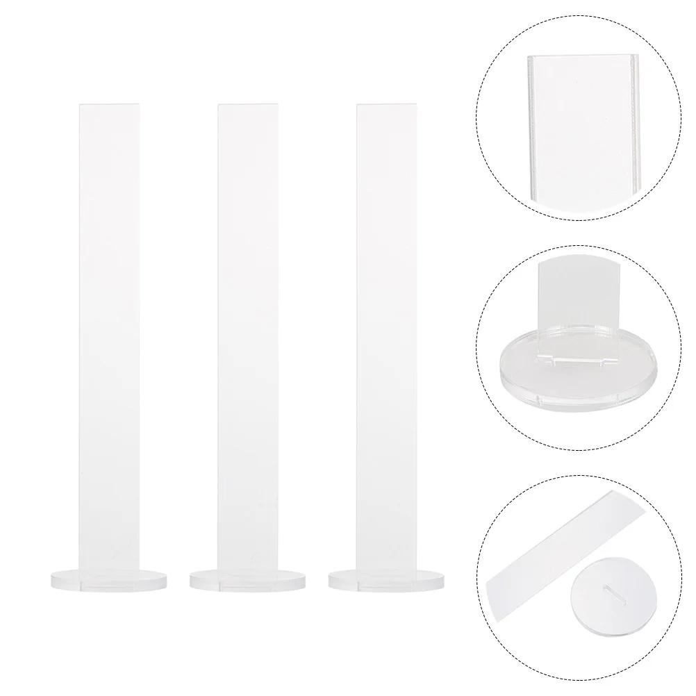 3 Sets Tape Holder Washi Storage Rack Acrylic Stands for Shelf Vertical Organizers Shelves Racks